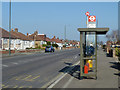 Westbourne Road bus stop, towards Plumstead