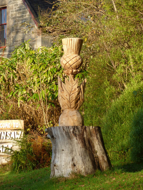 Chainsaw Crafts thistle