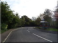 Bus stop and shelter on Bromley Bank, Denby Dale,