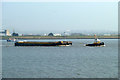TQ5378 : Tug 'SWS Essex' and tow heading upriver by Robin Webster