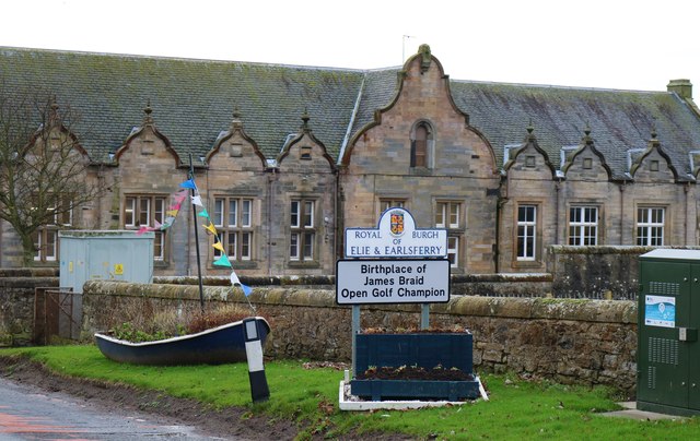Sign on A917, Elie and Earlsferry
