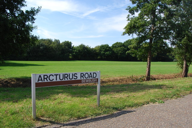 Road name sign for Arcturus Road (2019)