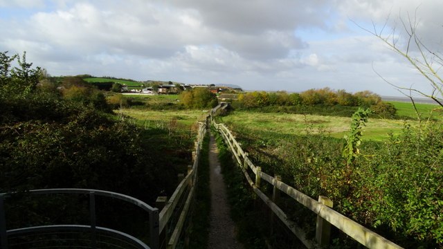 England Coast Path at The Swill, Doniford