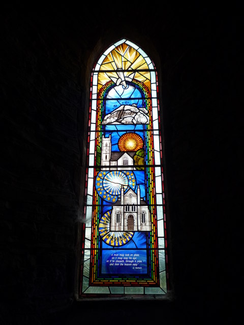 Window inside St. Nicholas Church (Lymore Chapel | Montgomery)