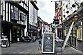 Shrewsbury, Butcher Row: Philpotts and the Bull Inn