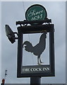 Sign for the Cock Inn, Rowley Regis