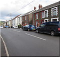 Houses and cars on the east side of the B4434, Clyne