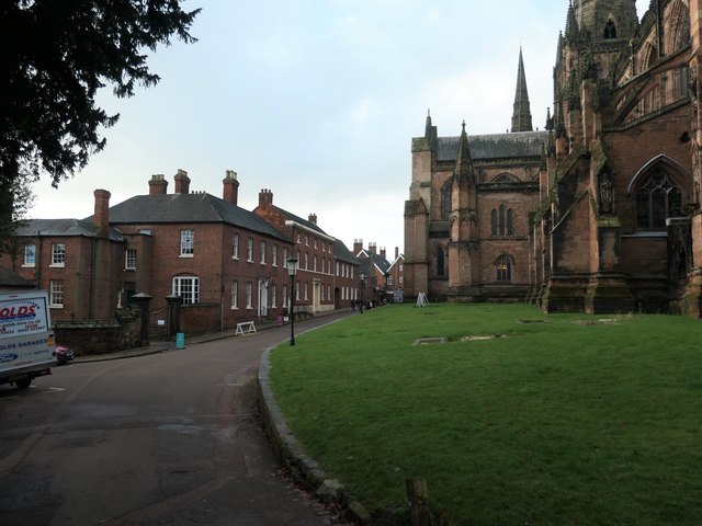 South side of The Close, Lichfield