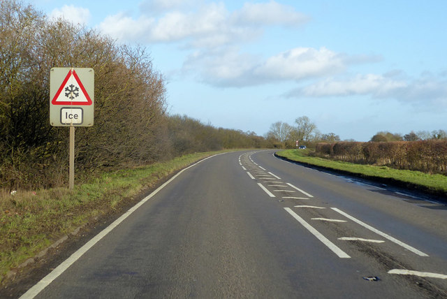 Ice warning on A418