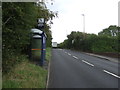 Bus stop and shelter on Sandyfields Road