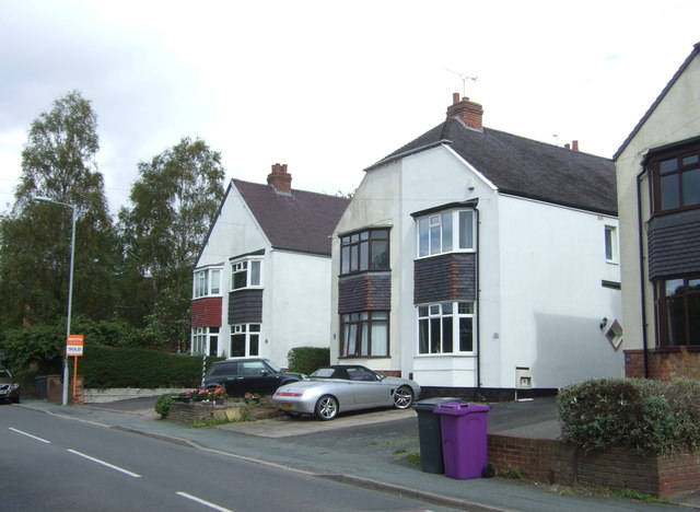 Houses on Oak Hill Wolverhampton