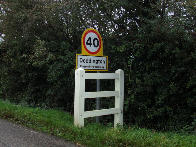 Doddington Village Name sign