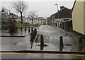 SO2508 : Concrete posts at the western end of Mary Street, Blaenavon by Jaggery