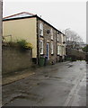 Houses set back from the east side of High Street, Blaenavon