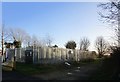 Fenced compound, Ruskington Station