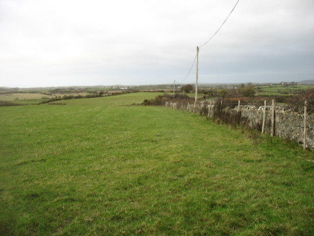 Fields north of Llanfaelog