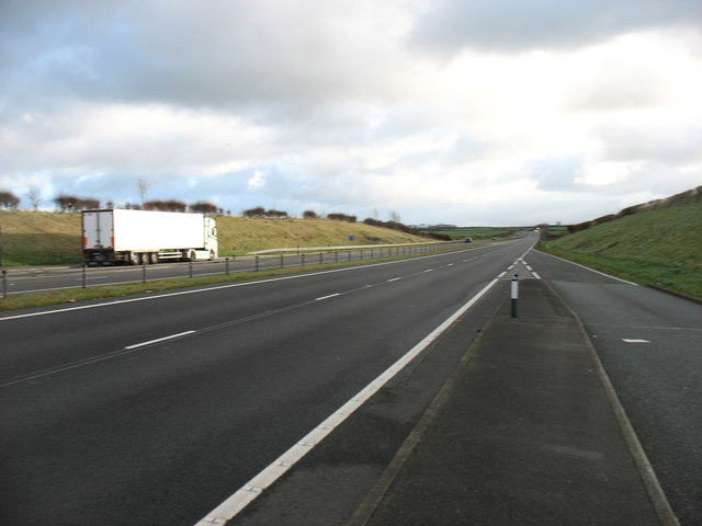 The A55 looking towards Bangor
