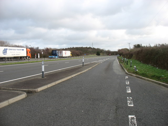 The A55 looking towards Bangor