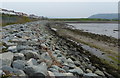 Sea defences along the River Conwy at Tywyn