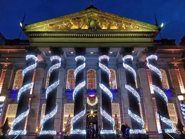 Christmas decorations at The Dome, George Street, Edinburgh