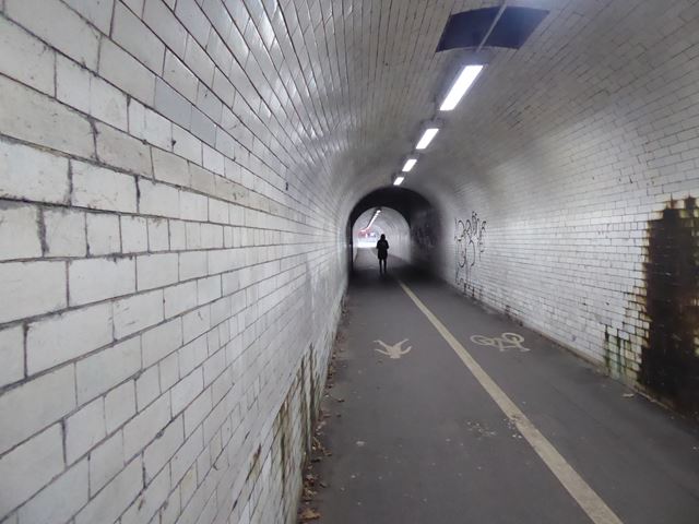 Pedestrian and cyclist subway under York Station