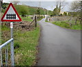 Warning sign - level crossing, Clyne