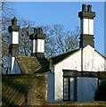 Chimneys at Hillam Hall