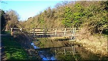SP8608 : Wendover Arm, former railway crossing by Mark Percy