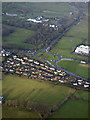 Templepatrick roundabout from the air