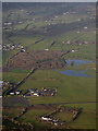 The A57 road near Templepatrick from the air