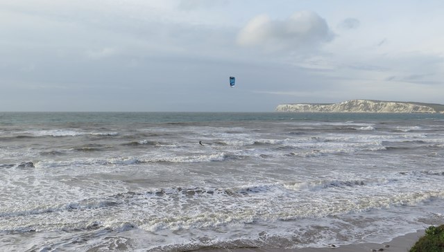 Kite surfer, Compton Bay