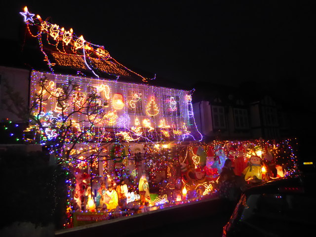 Christmas lights in Welling © Marathon :: Geograph Britain and Ireland