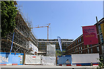 TQ3409 : Building work off Refectory Road, University of Sussex by Andrew Diack
