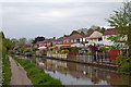 Canal and housing in Amington, Staffordshire