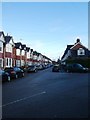 West Grove Road, Exeter, with terraced housing