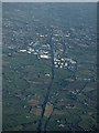 The Belfast-Newry railway line from the air