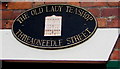 The Old Lady Teashop Threadneedle Street name sign, Stroud