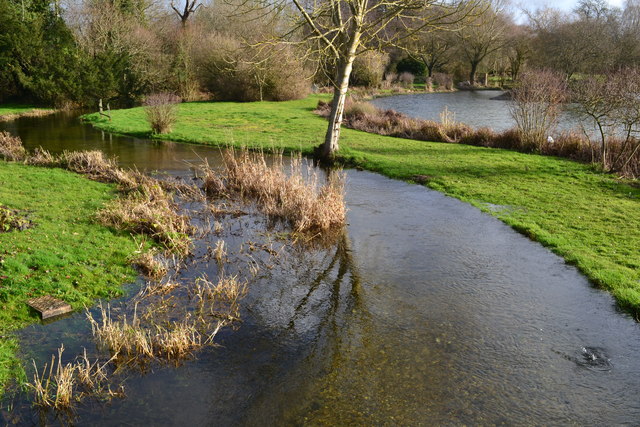 River Dever from the bridge at Stoke Charity