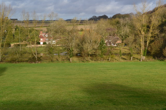 Field in the Dever Valley, looking toward Weston Colley