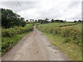 View Northwest along the ascending Barkers Lane