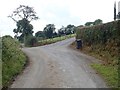 Farm lane entrance on Hare