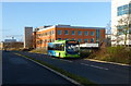 Bus on the Busway to Cambridge North