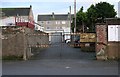 Gates to former Renault dealership, Charlotte Street