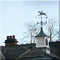 Weather vane on the Rowland Pharmacy, Parsonage Lane, Brighouse