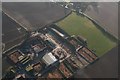 Southfield Farm, Louth, after a fire: aerial 2019