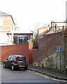 Service alleyway for houses in Barnardo Road, Exeter