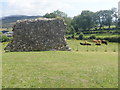 Surviving section of the bawn wall of Moyry Castle