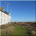 Shingle Street: past the former coastguard cottages