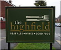 Sign for the Highfield, Beverley