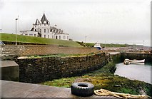 ND3773 : John O'Groats harbour and hotel by Peter Jeffery